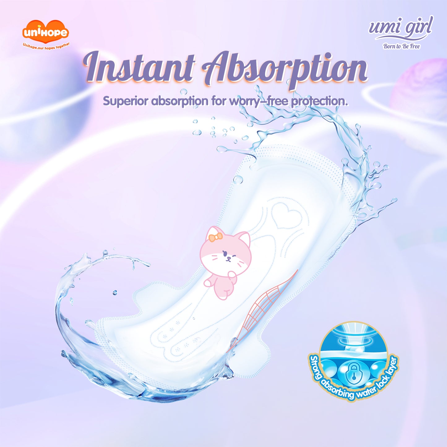 Pad Wanita Unihope Umi Girl 290mm - 8 pcs