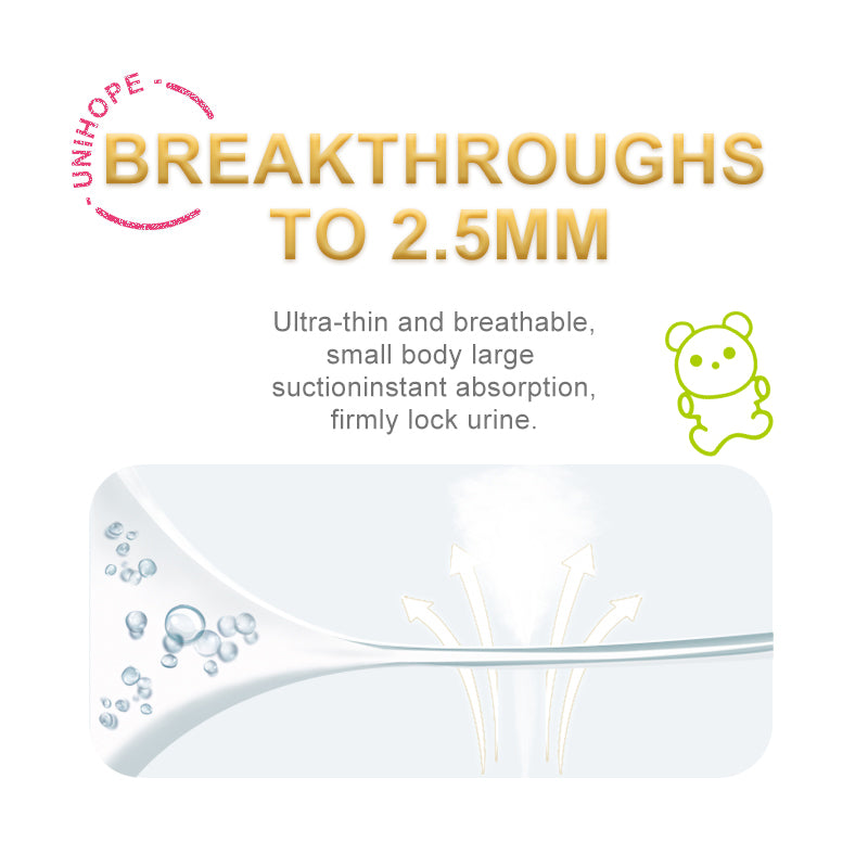Lampin Bayi Tape Unihope Natural Pro - NB hingga XL