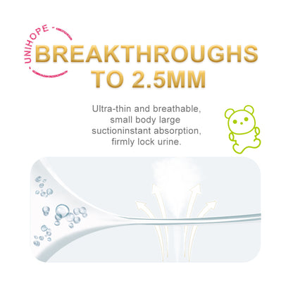 Lampin Bayi Tape Unihope Natural Pro - NB hingga XL