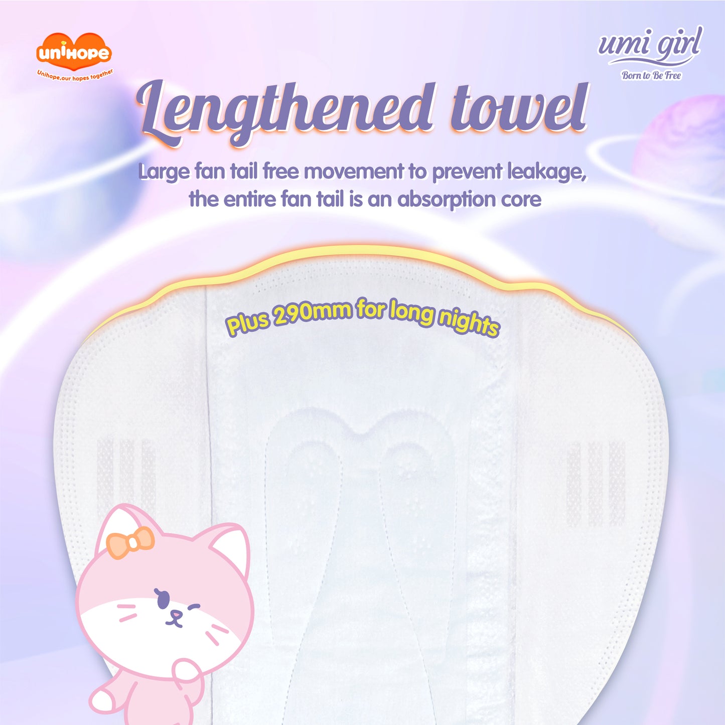 Pad Wanita Unihope Umi Girl 290mm - 8 pcs