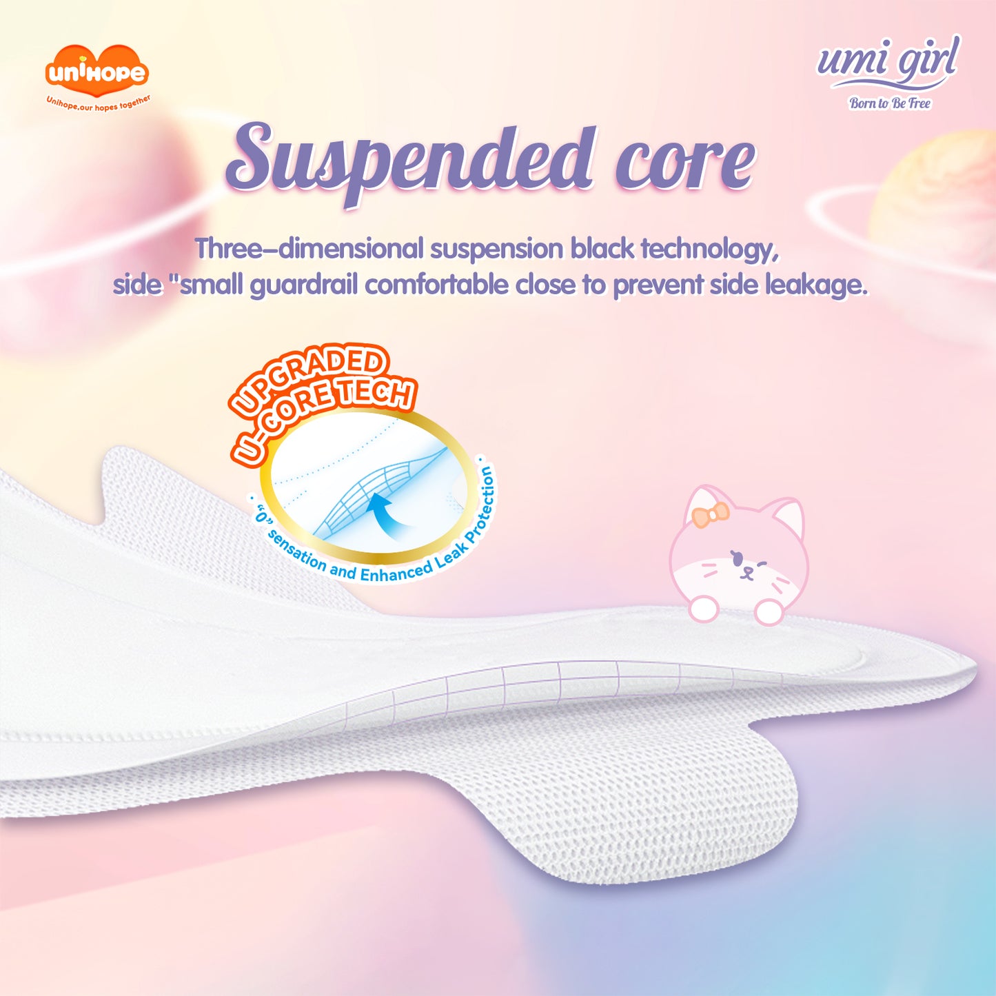 Pad Wanita Unihope Umi Girl 240mm - 10 pcs