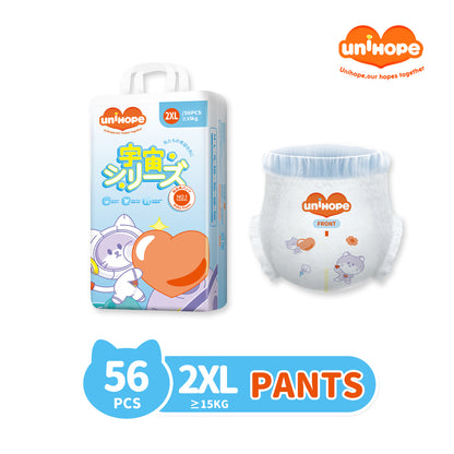Unihope Universe Baby Diapers Pants & Tape Ultra Thin Skin Friendly - Newborn/S/M/L/XL/2XL/3XL/4XL/5