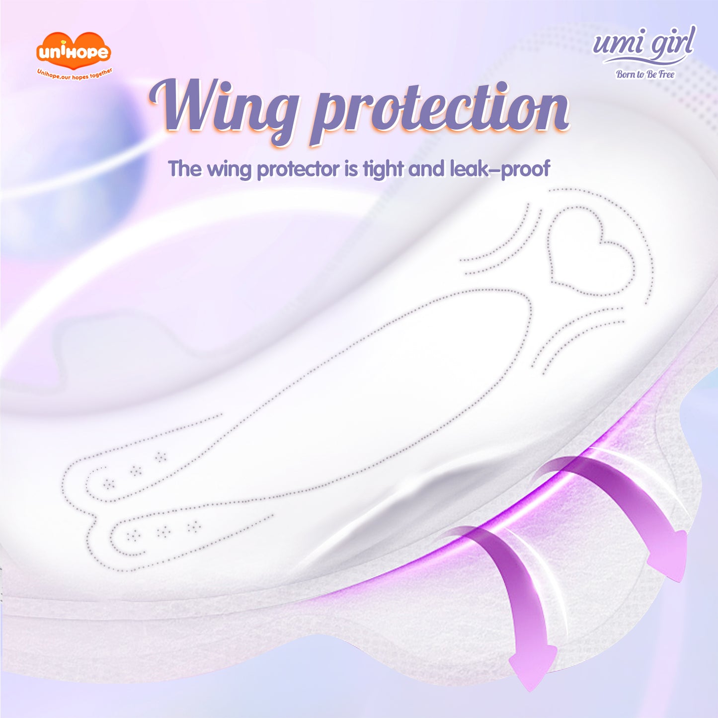 Pad Wanita Unihope Umi Girl 290mm - 8 pcs