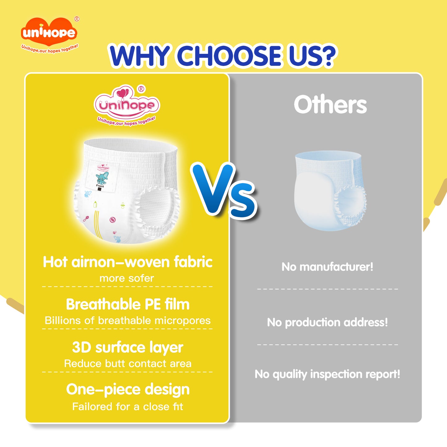 Lampin Seluar Bayi Unihope Dry Pro - M hingga XXL