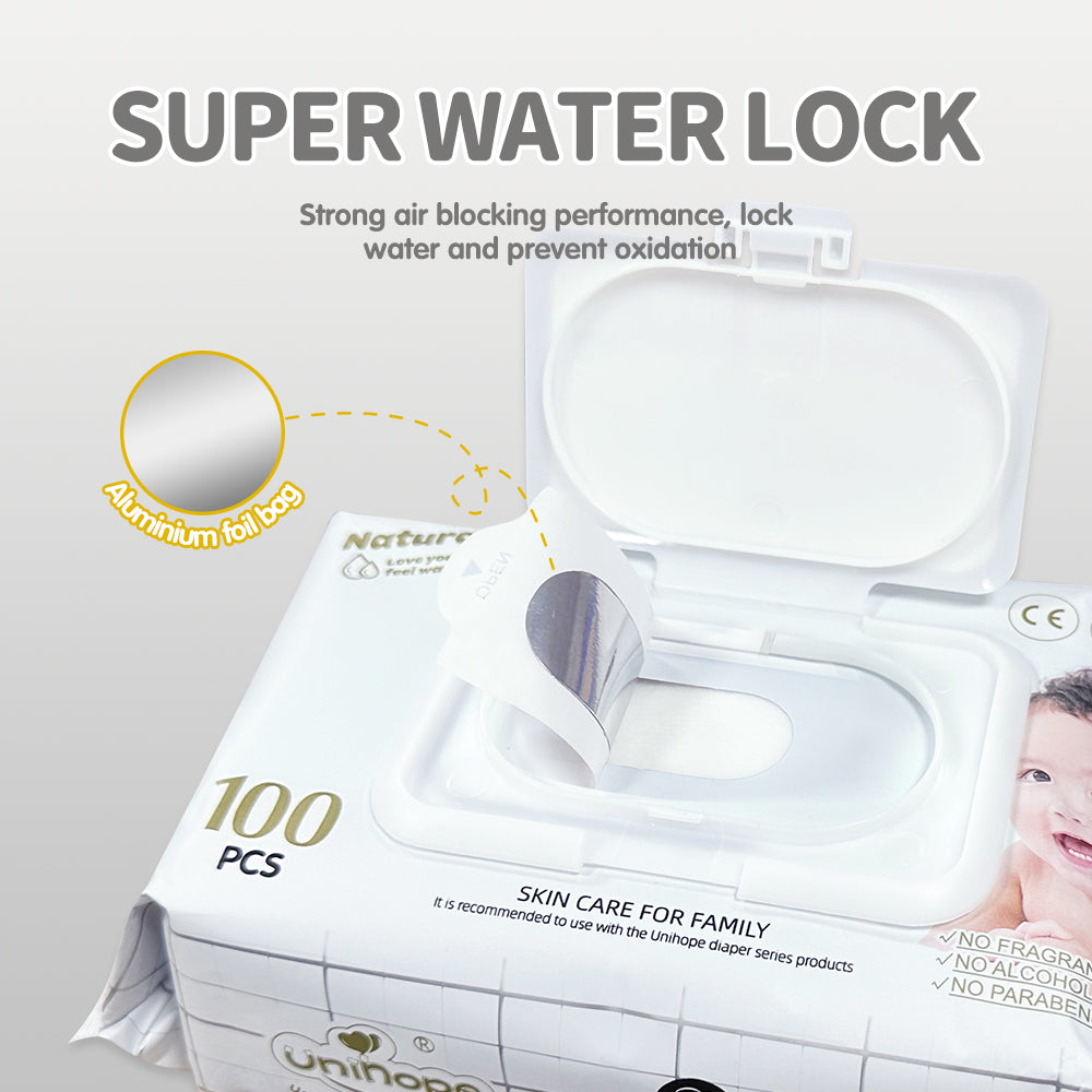 Tisu Basah Bayi Unihope Natural Pro - 300 pcs