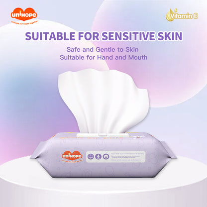 Tisu Basah Bayi Unihope Fragrance Vitamin E - 240 pcs